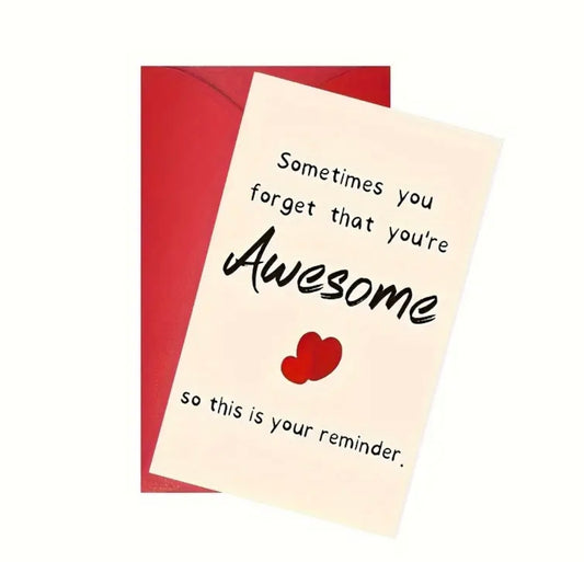 1 pc Personalized Greeting Card Unique Inspirational