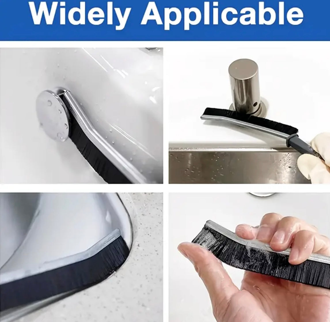 Hard Bristle Crevice Cleaning Brush Great for Multipurpose Deep Cleaning