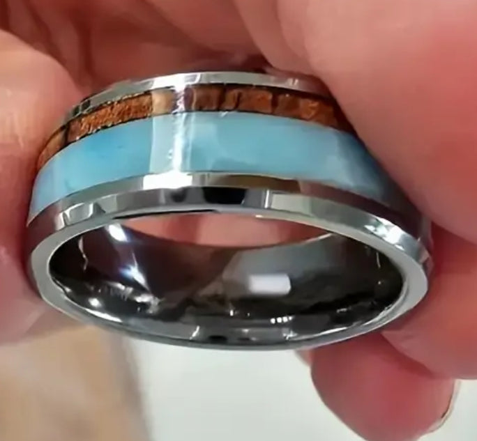 Fashion 8mm Stainless Steel Ring