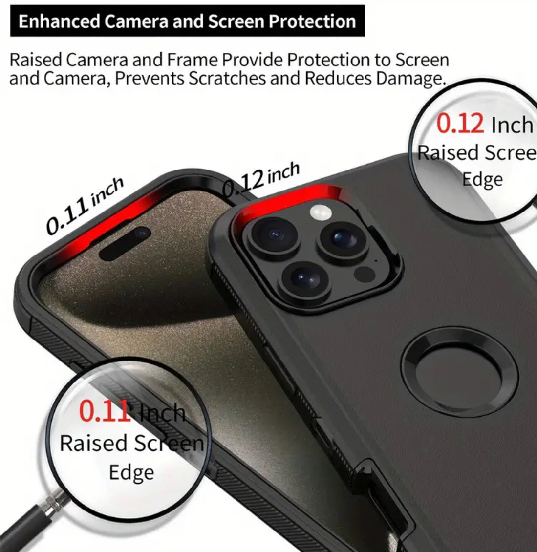 Heavy Duty Shockproof Armor Rugged Phone Case iPhone 16 Pro