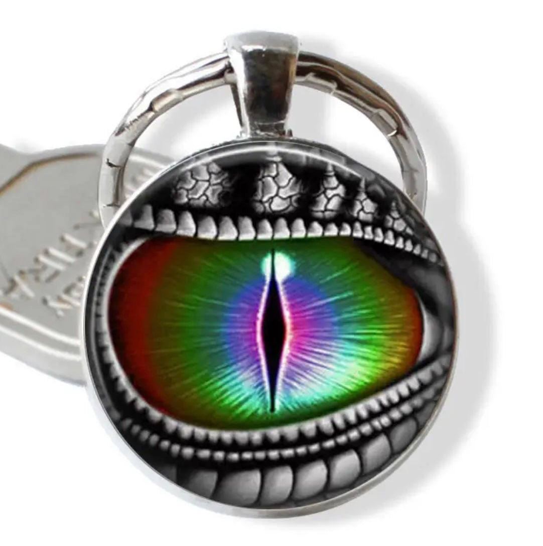 Dragon Eye Time Gemstone Keychain