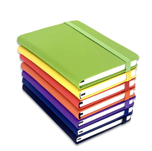 1 Pc Navy Blue A5 Business Strap Notebook