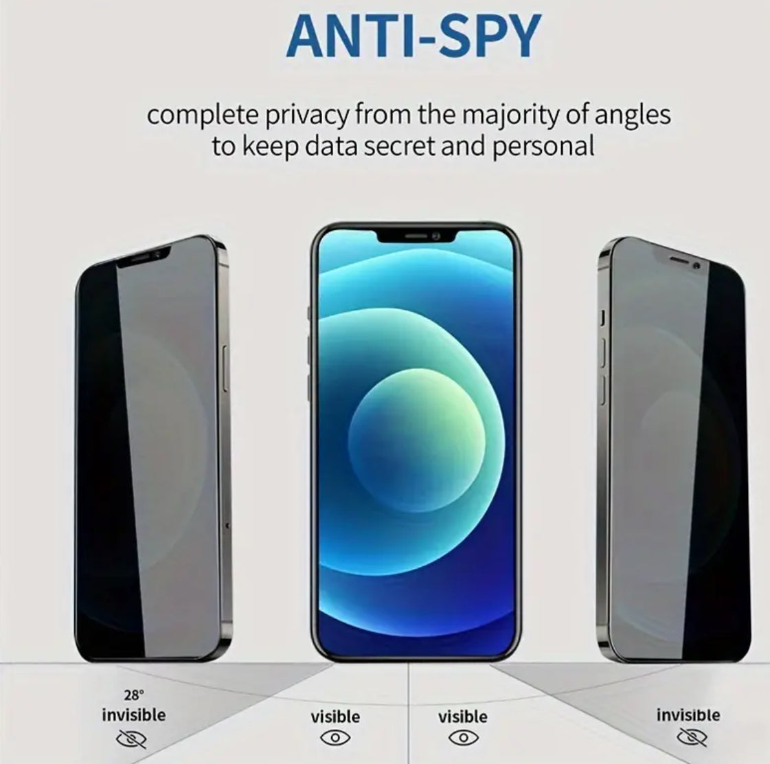 3 Pack Ultra Clear Privacy Screen Protector iPhone 15 Pro