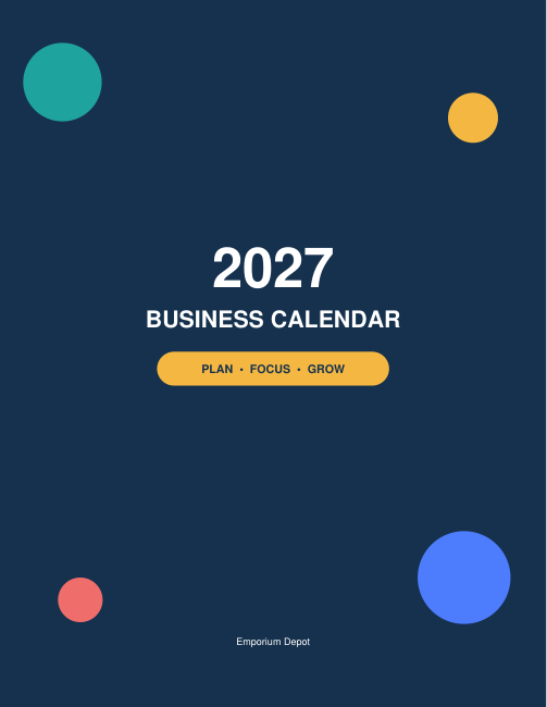 2027 Business Calendar — actual source preview