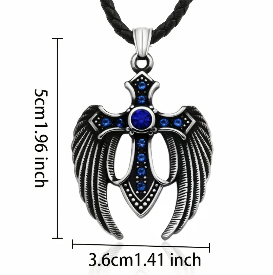 Custom Cross with Angel Wings