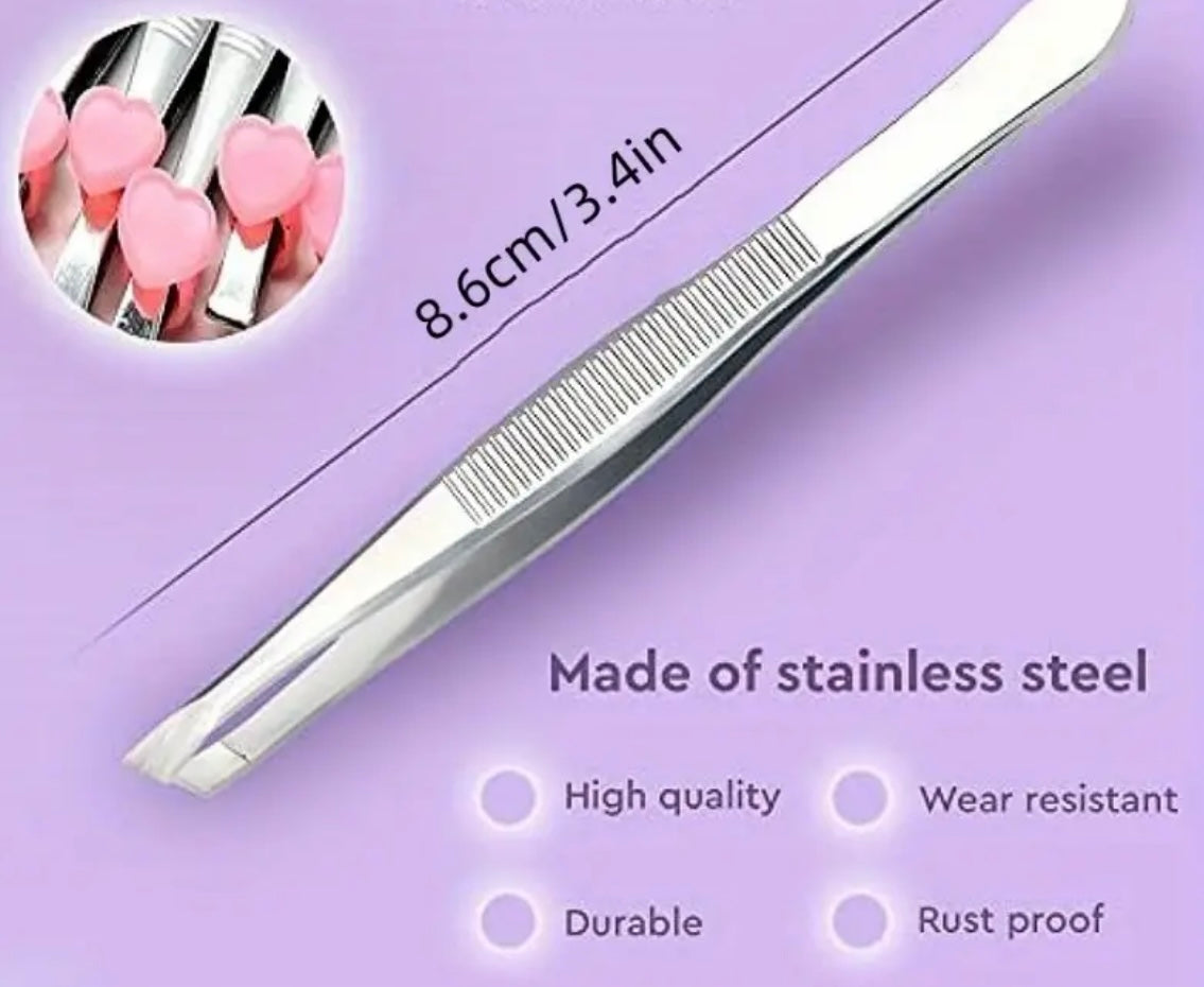 1 pair Multi-use Stainless Steel Tweezers