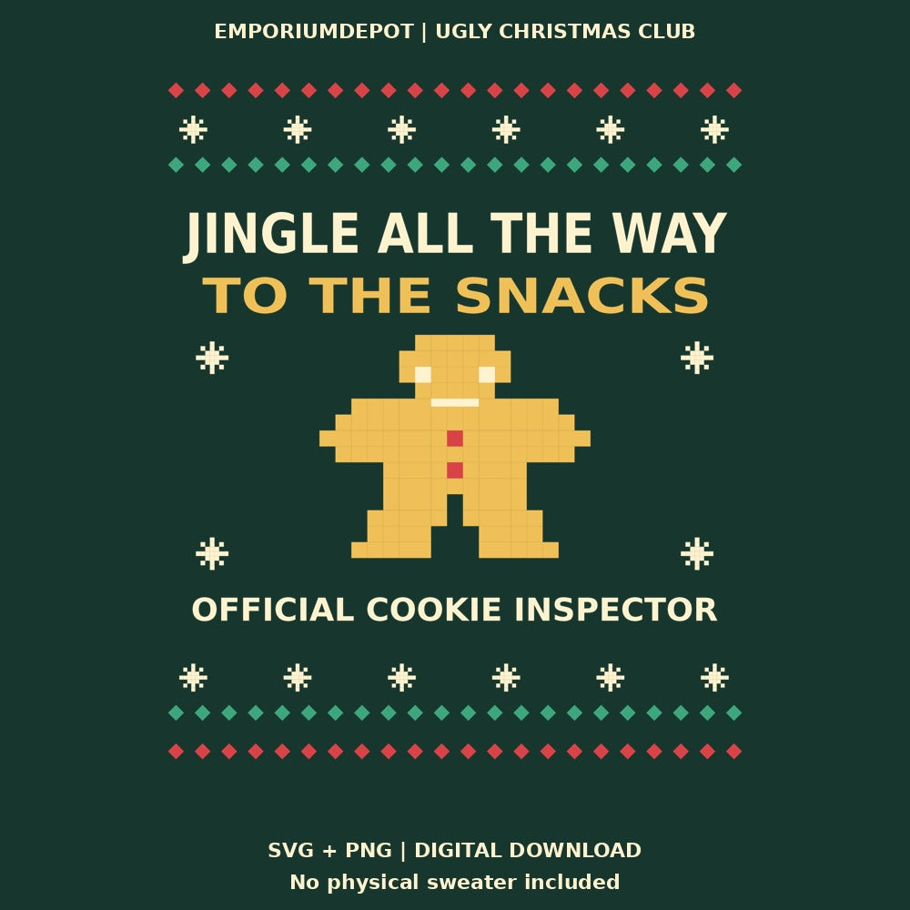 Jingle All the Way to the Snacks — digital SVG and PNG design