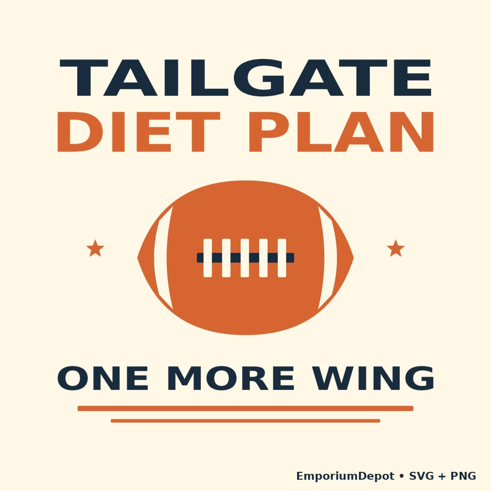 Tailgate Diet Plan — One More Wing