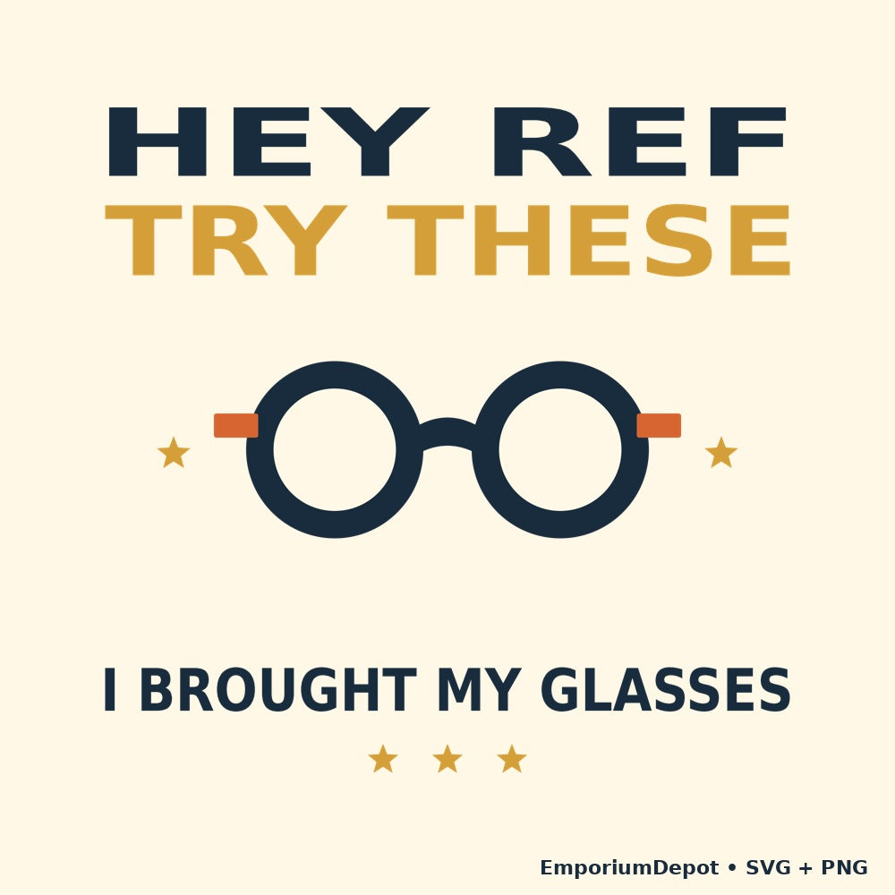 Hey Ref Try These — I Brought My Glasses