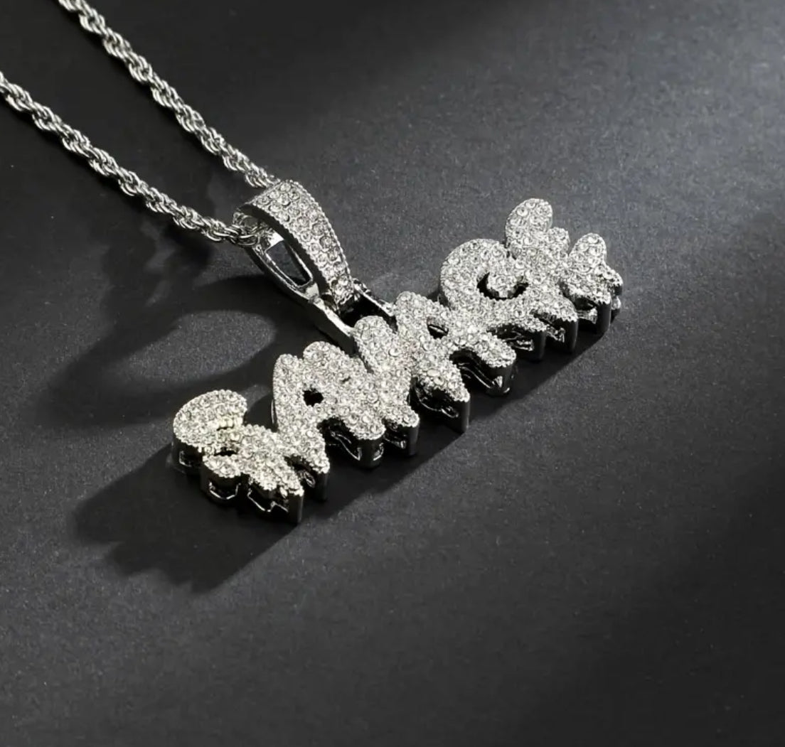 Stylish Punk Pendant Necklace Men’s Stainless Steel Hip Hop Fashion Jewelry