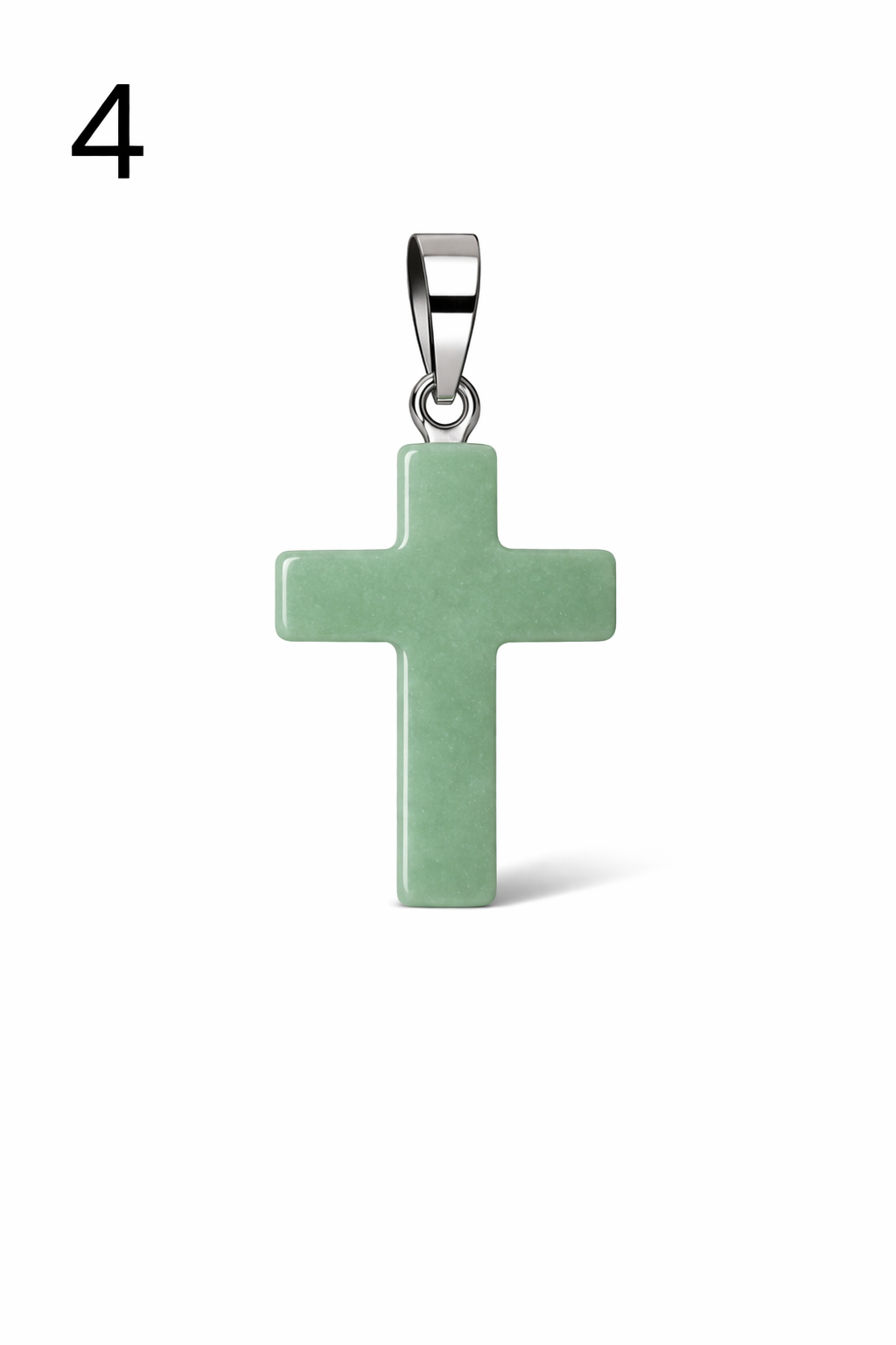 Natural Stone Cross Pendant Collection