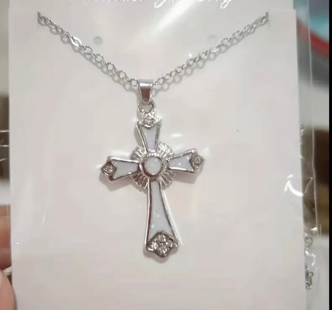 Classic Opal Drop Light weight cross Fashion Jewelry