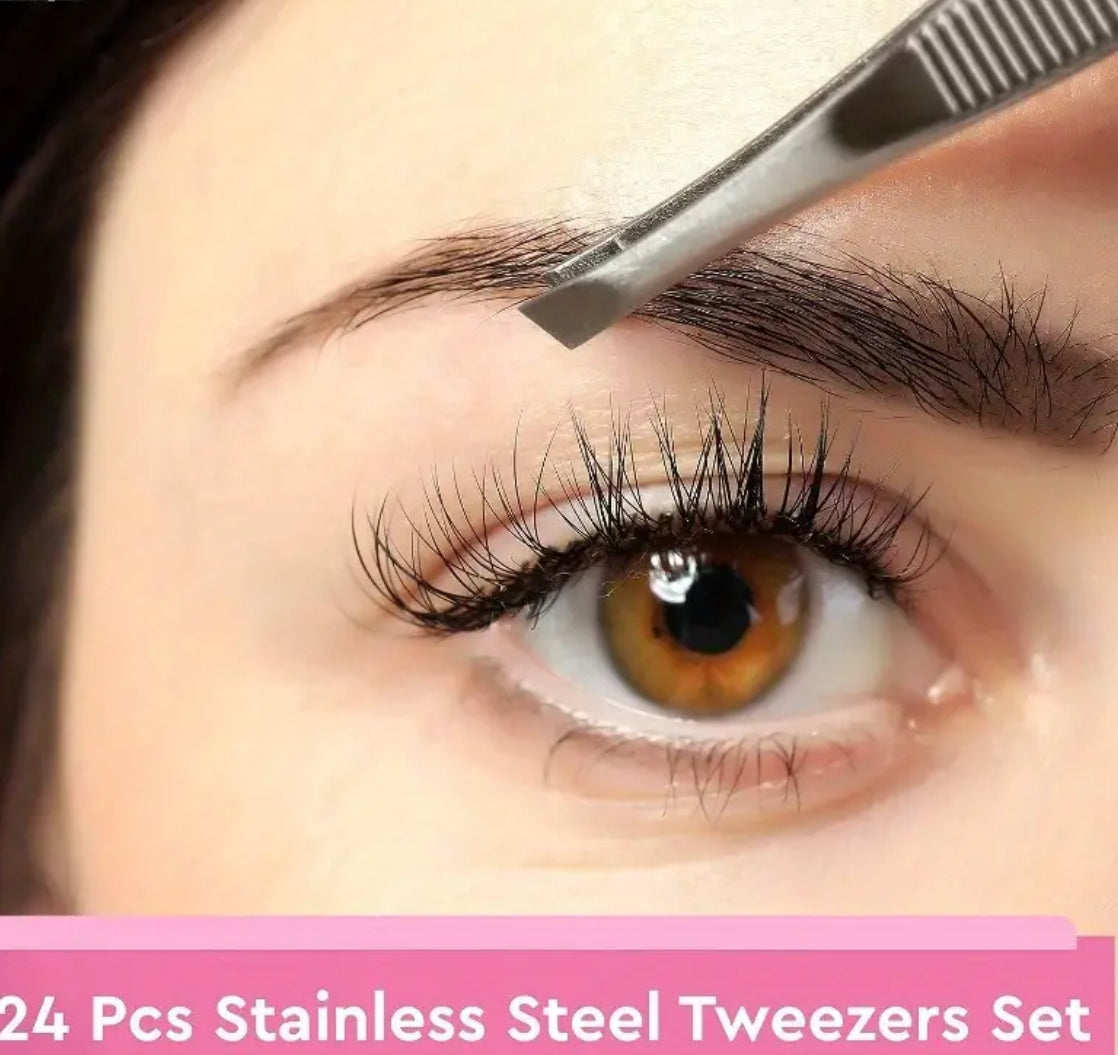 1 pair Multi-use Stainless Steel Tweezers