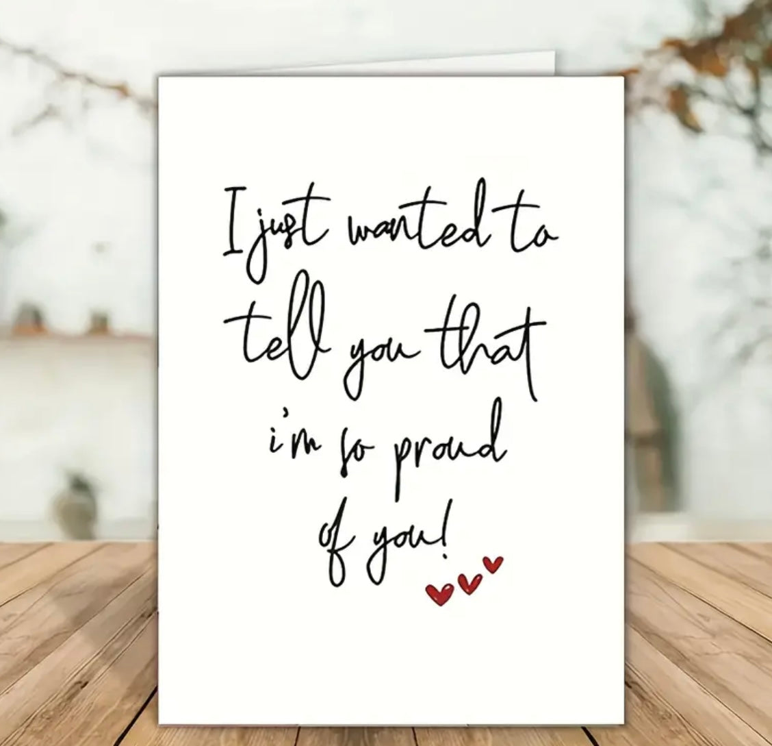 Greeting card Showing How Proud You Are Gift Card