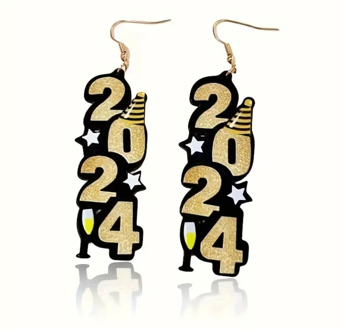 1 paid Fashion 2024 Acrylic Dangle Earrings - EmporiumDepot