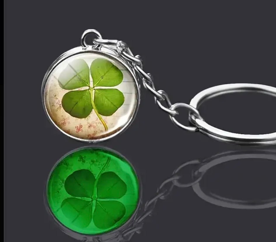 1 pc 4 Leaf Clover Lucky Custom Keychain - EmporiumDepot