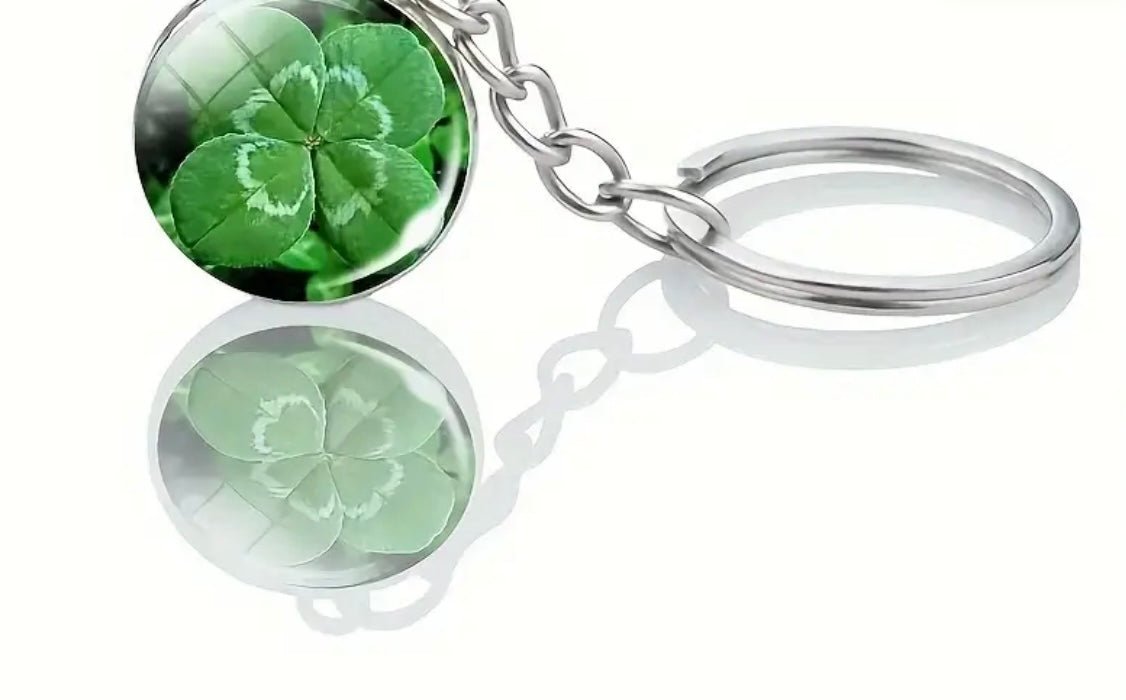 1 pc 4 Leaf Clover Lucky Custom Keychain - EmporiumDepot