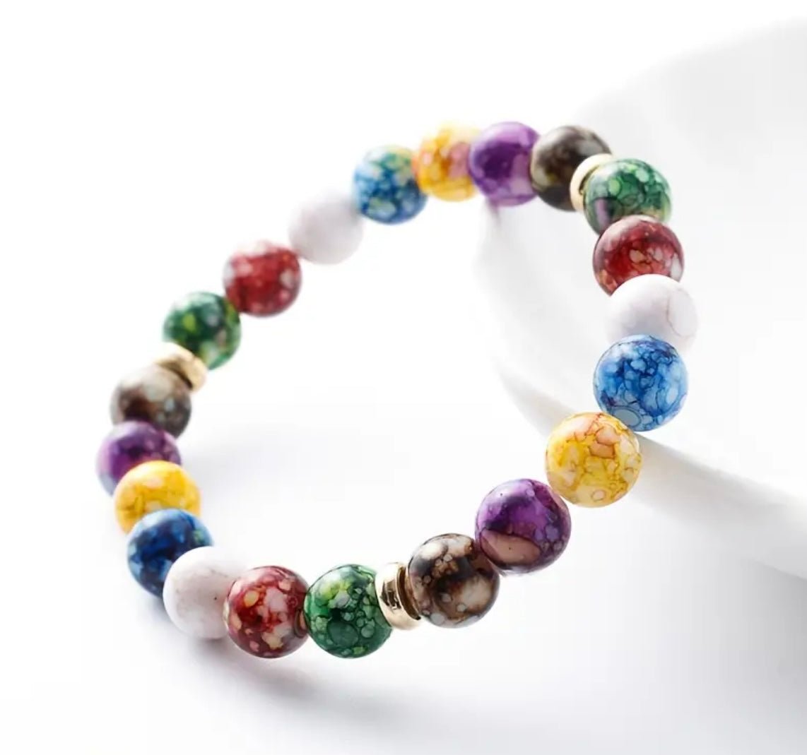 1 pc 7 Chakra Reiki Beaded Bracelet - EmporiumDepot