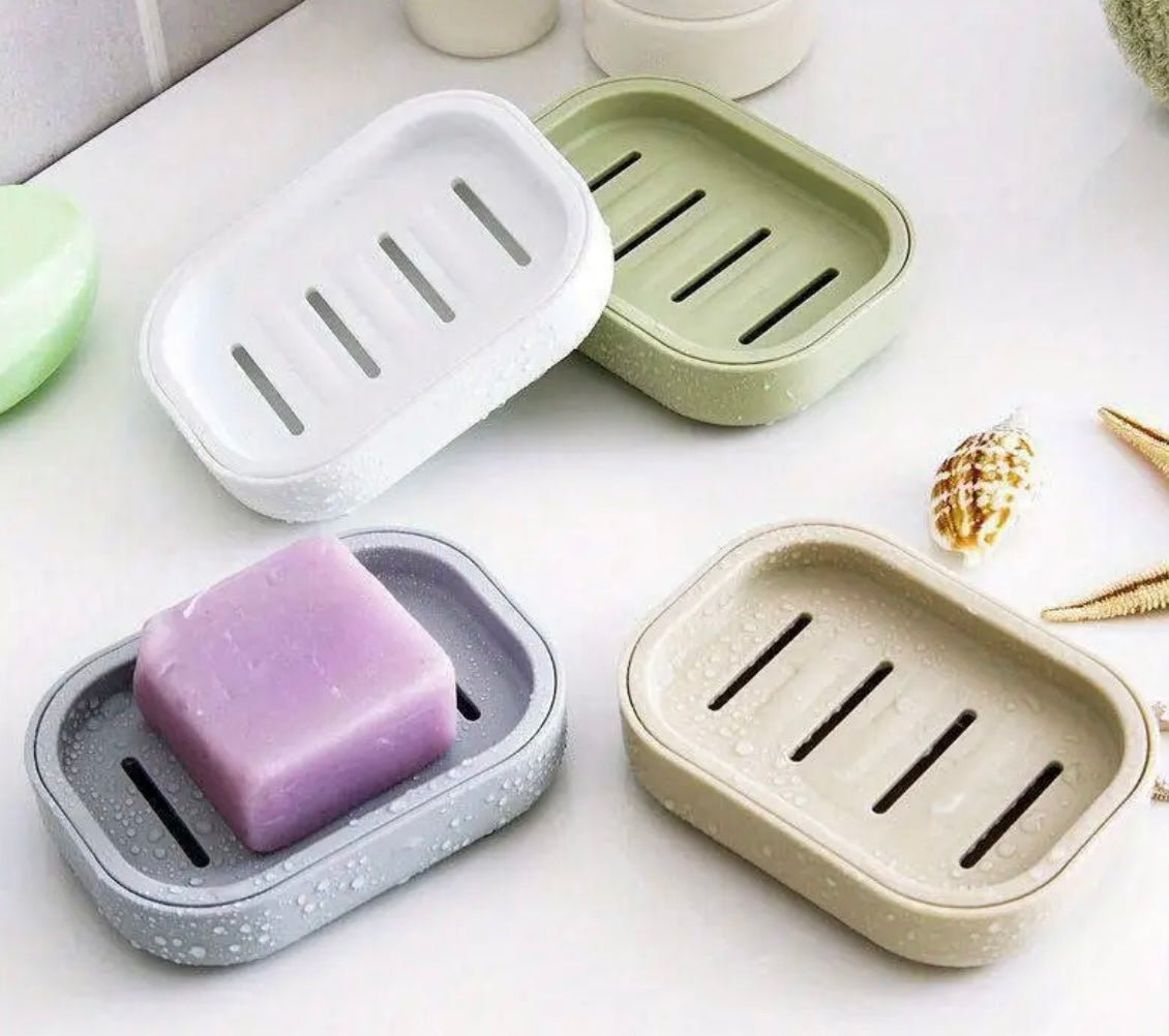 1 pc Bathroom Dish Plate Case Home Shower Travel Plastic Soap Box Soap Holder - EmporiumDepot