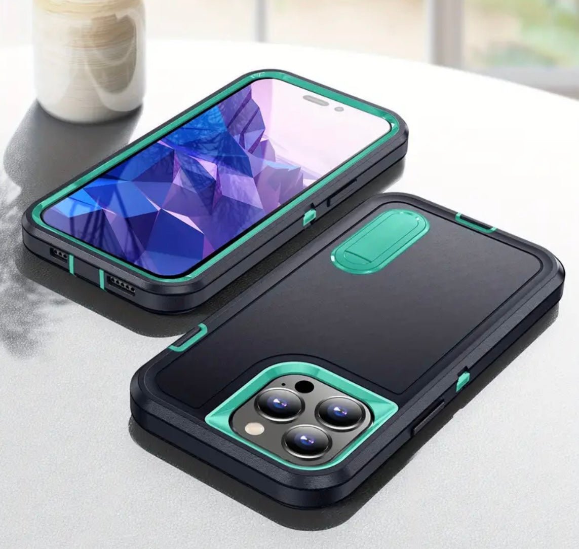 1 pc Custom Design 360 Full Protection Stylish and Has Built in Kick Stand - EmporiumDepot