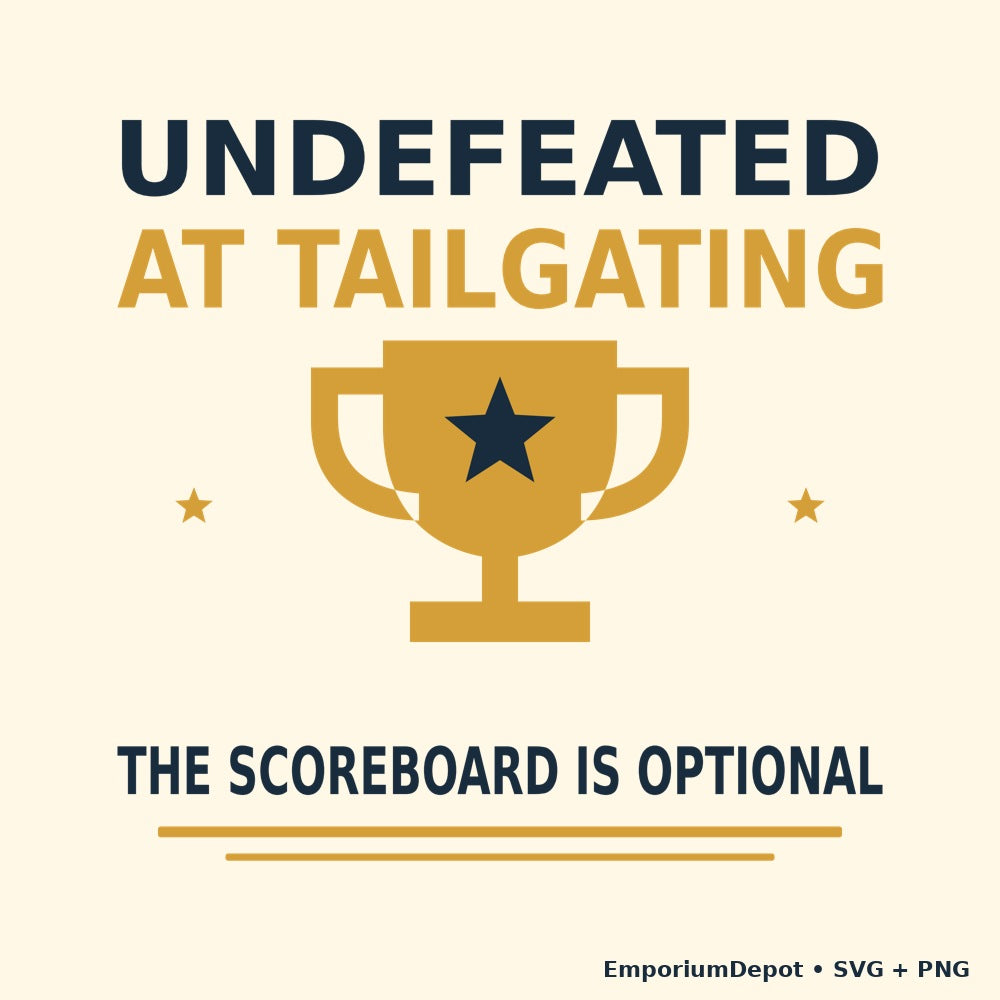 Undefeated At Tailgating — The Scoreboard Is Optional