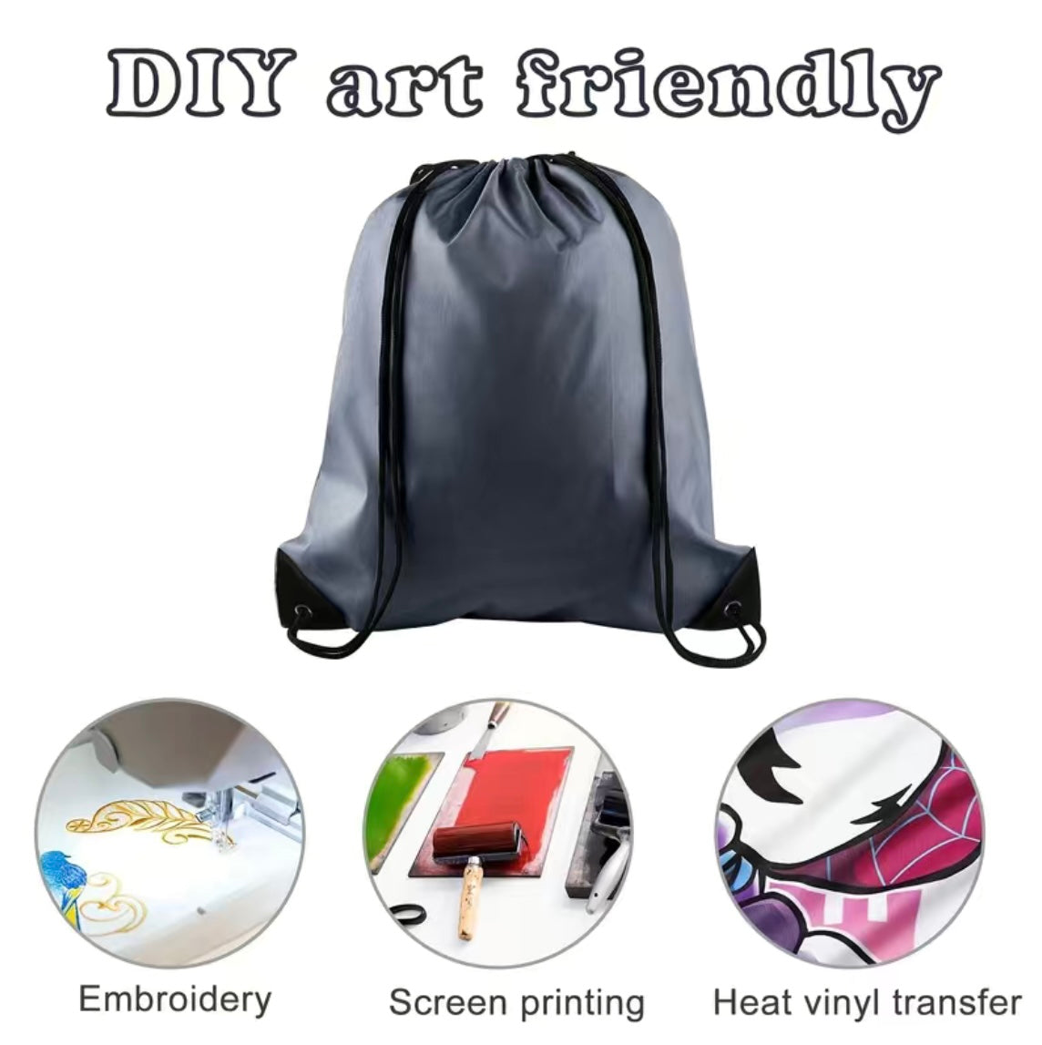 1 Pc Red, Green, Light Blue, or Black Gym Bag