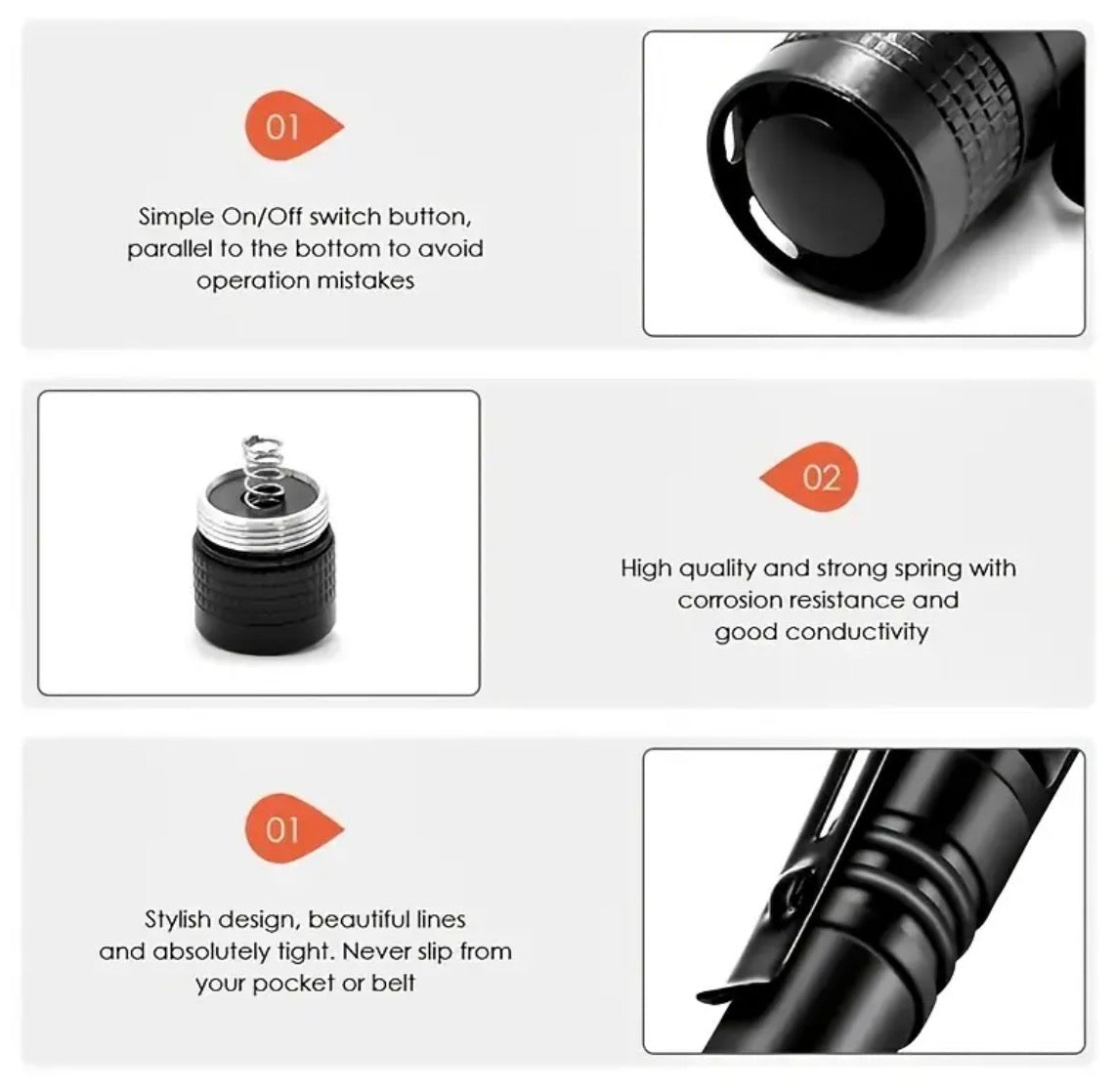 Ultra-Bright Tactical LED Flashlight – Mini Waterproof & Durable for Camping, Emergency & Everyday Use
