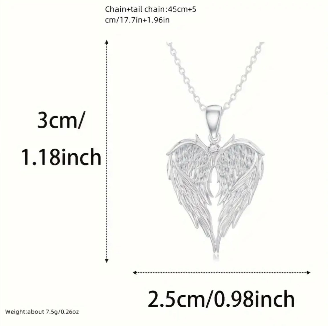 Angel Wings Custom Designed Necklace for Men or Women