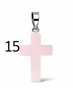 Natural Stone Cross Pendant Collection