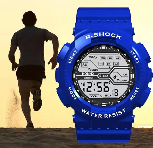 Custom Water Resistant Sports Watch Blue