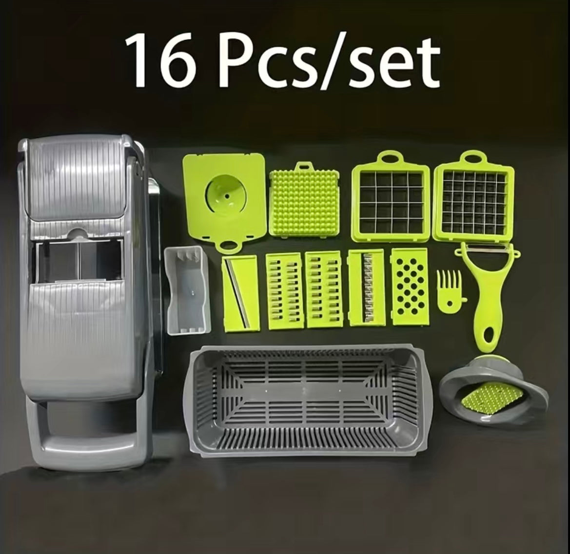 16PC Multi Use Veggie Slicer Set