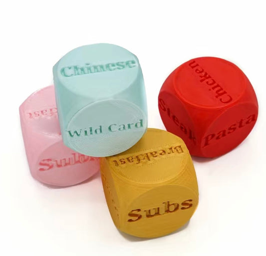 2Pc Food Decision Dice