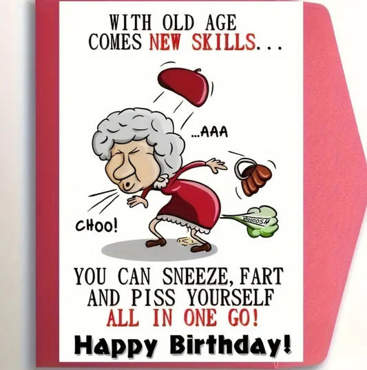 1 pc Funny Birthday Card For Women