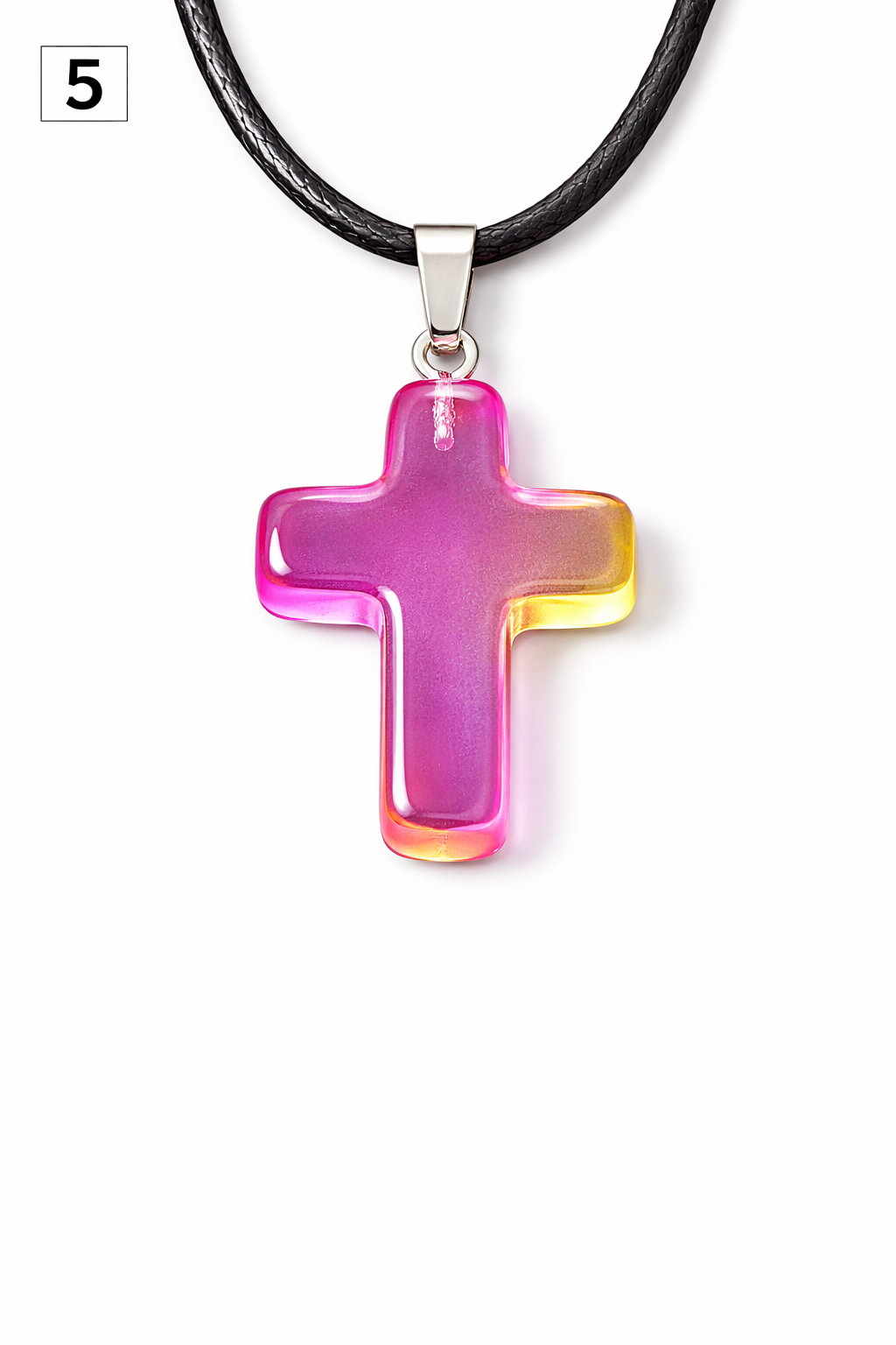 Glass Cross Pendant Collection