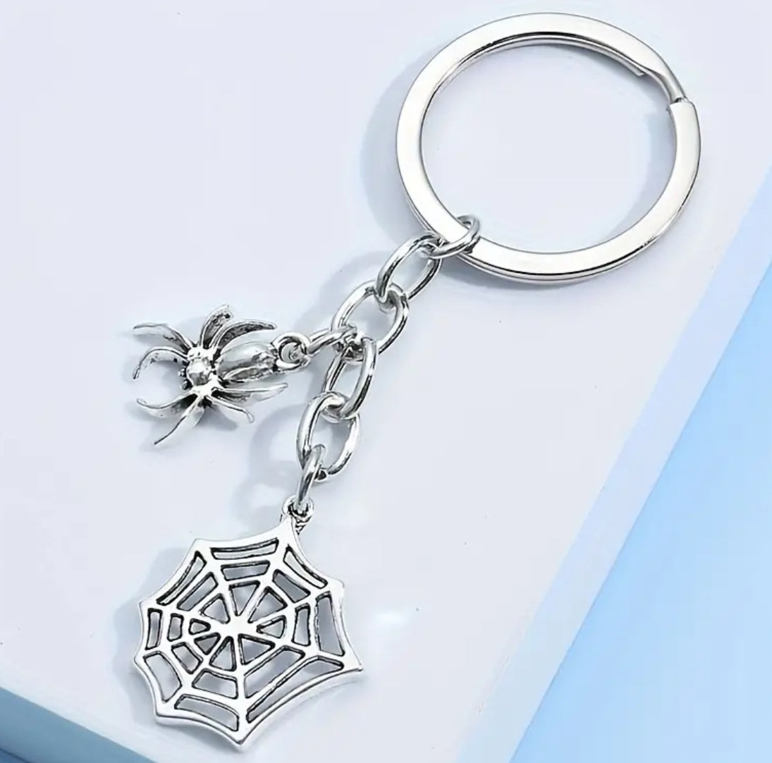 Unique Spider Keychain and Web Design