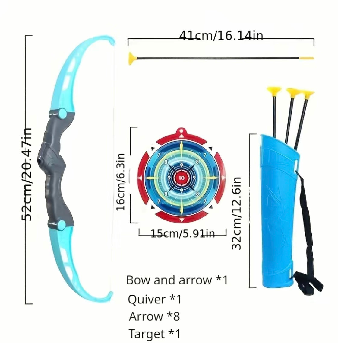 Blue Kids Archery Sport Practice Kit