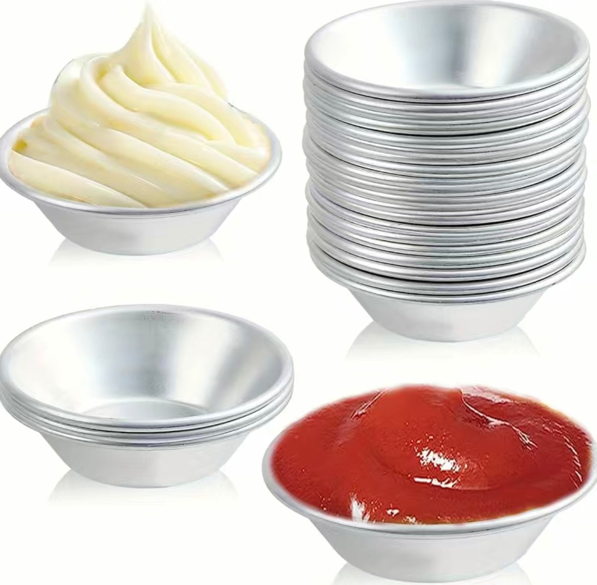 12 pk stainless steel dipping cup