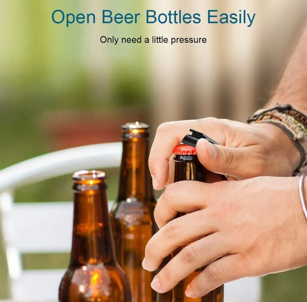 Random Color Pack of Aluminum Beer Bottle Opener With Metal EDC Soda Keyring Tool