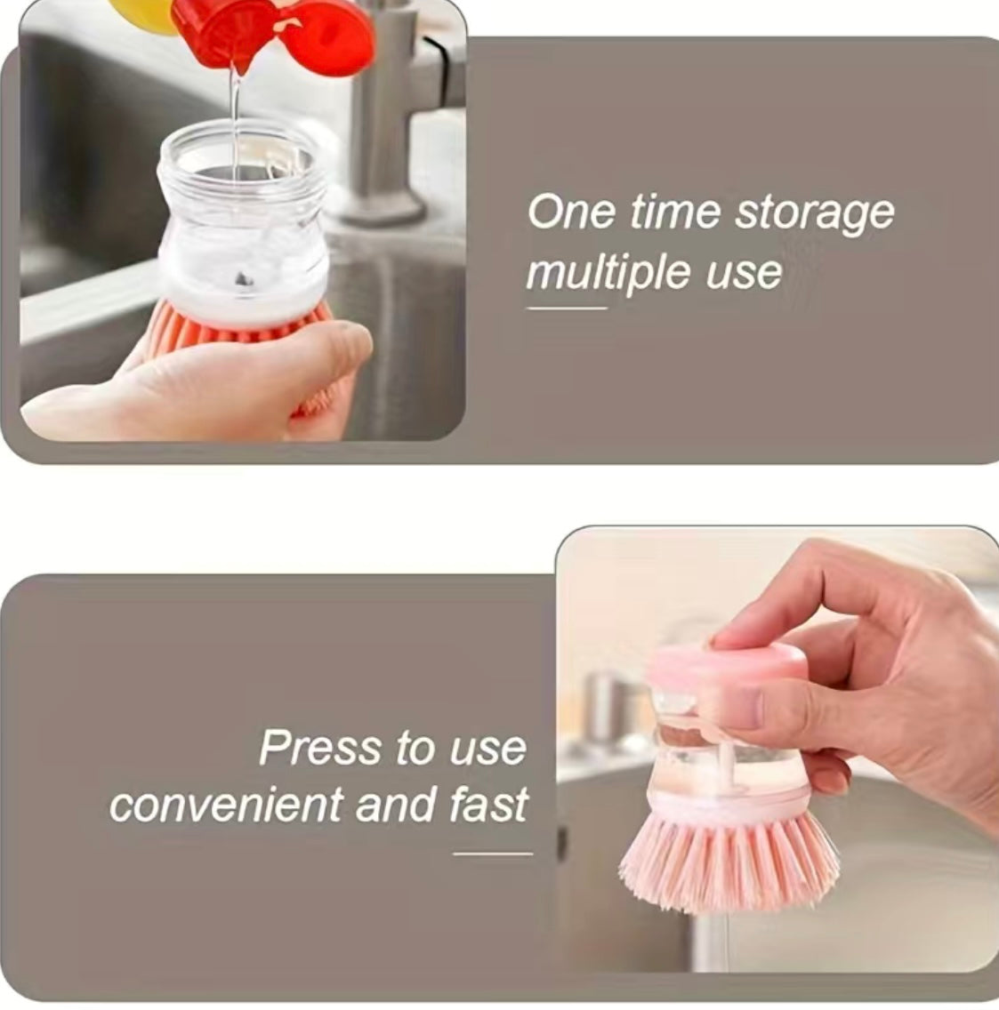 1 pc soap dispenser cleaning brush