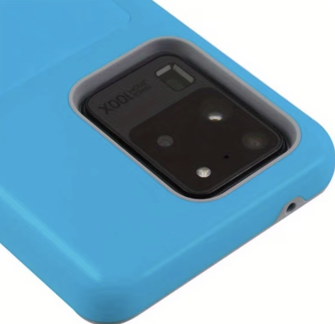 S20 Ultra 5G Premium Dual Layer Protection Phone case With Open Midsection for up to 3 cards
