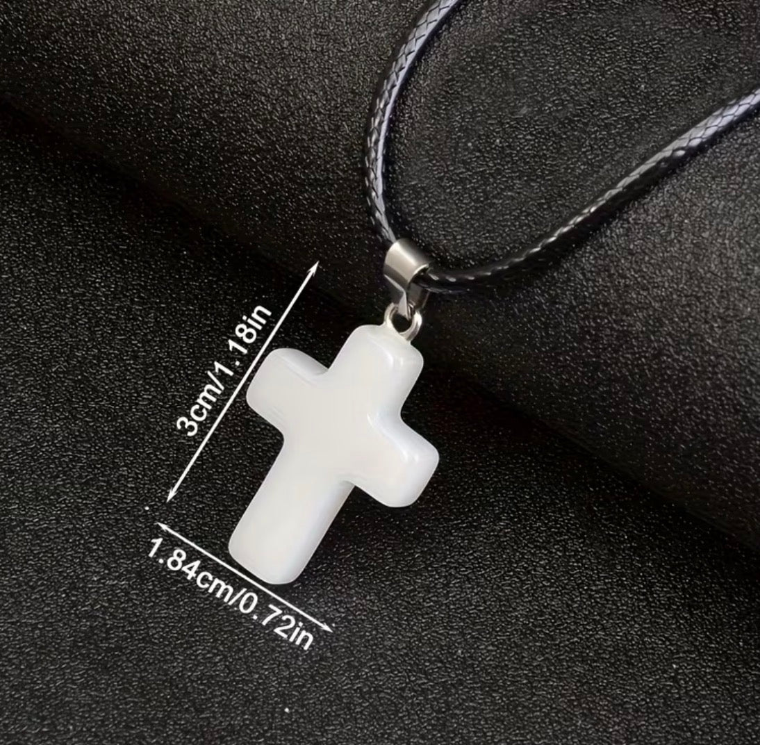 Glass Cross Pendant Collection