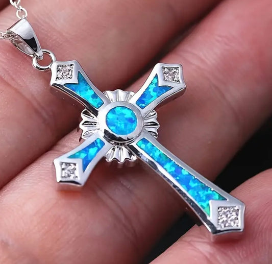 Classic Opal Drop Light weight cross Fashion Jewelry