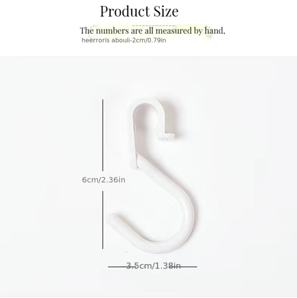 Colorful S Hook Shape Hooks 5 pcs