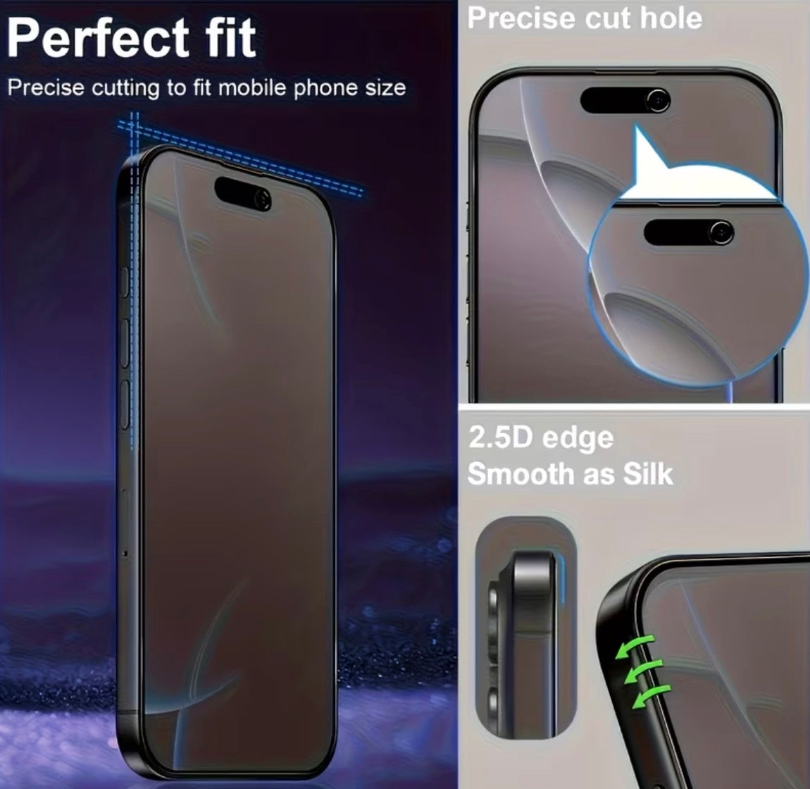 Get a set of five tempered glass screen protectors with full coverage privacy for your iPhone 17 Pro Max