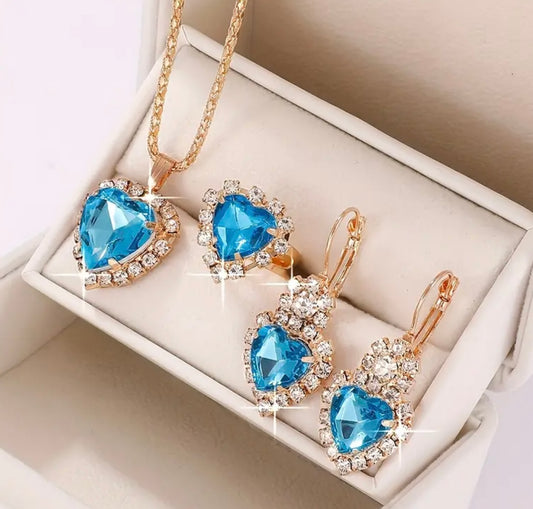 Luxury 4 pc Fashion Jewelry Set