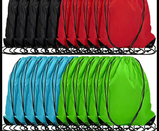 1 Pc Red, Green, Light Blue, or Black Gym Bag