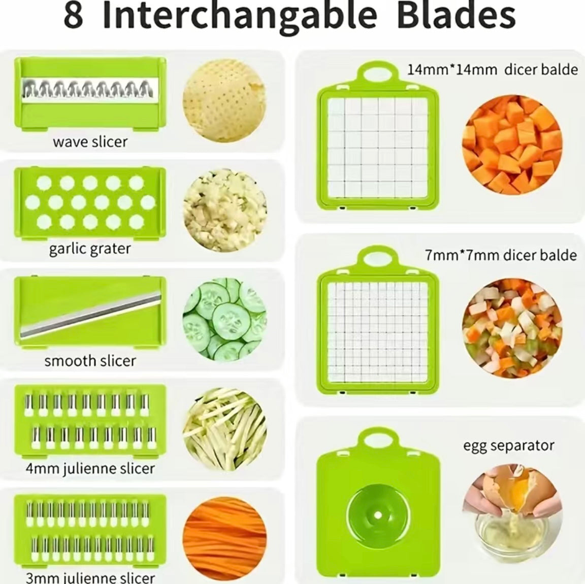 16PC Multi Use Veggie Slicer Set