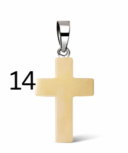 Natural Stone Cross Pendant Collection