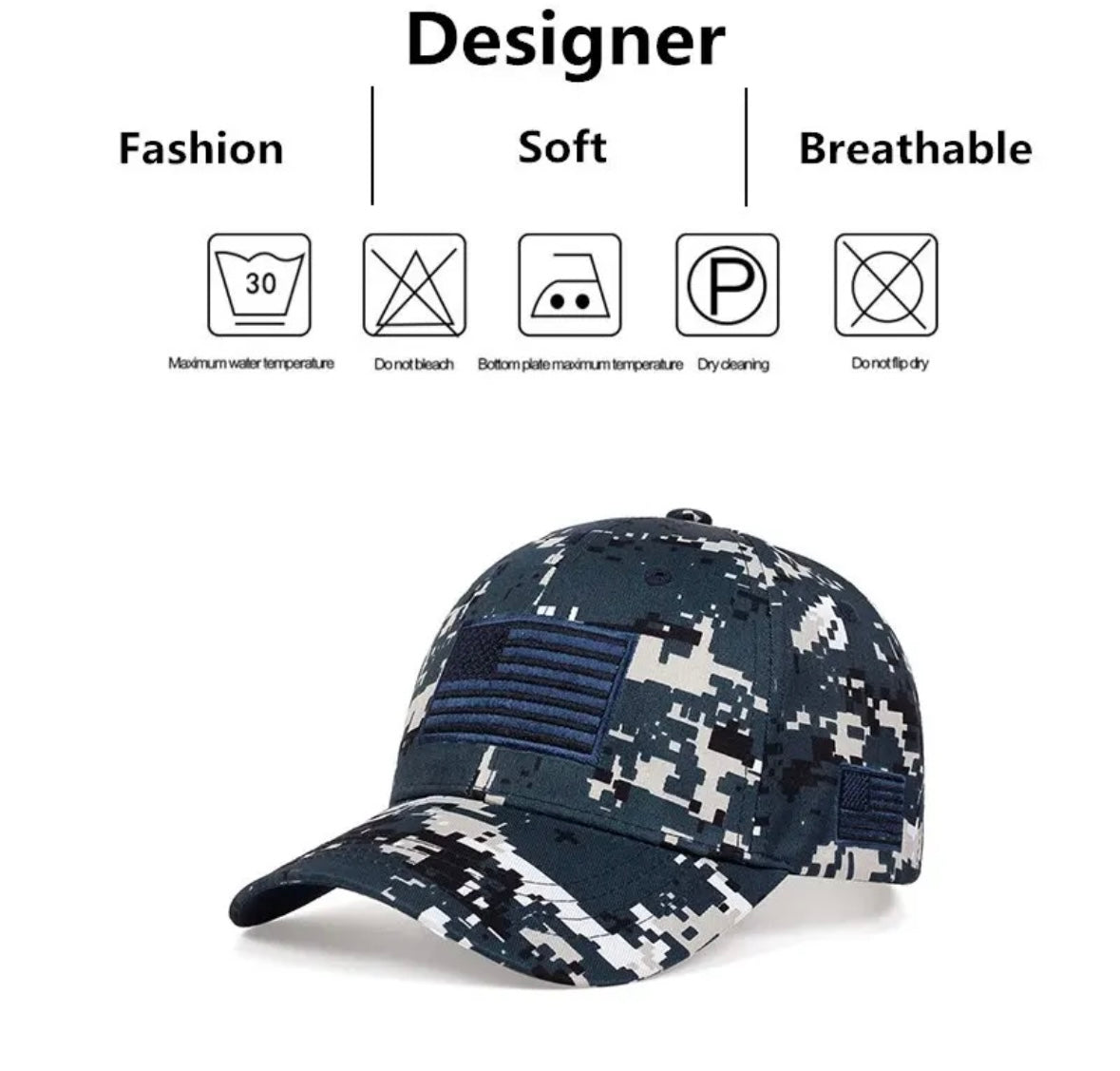 1 pc unisex American Flag Design Baseball Cap