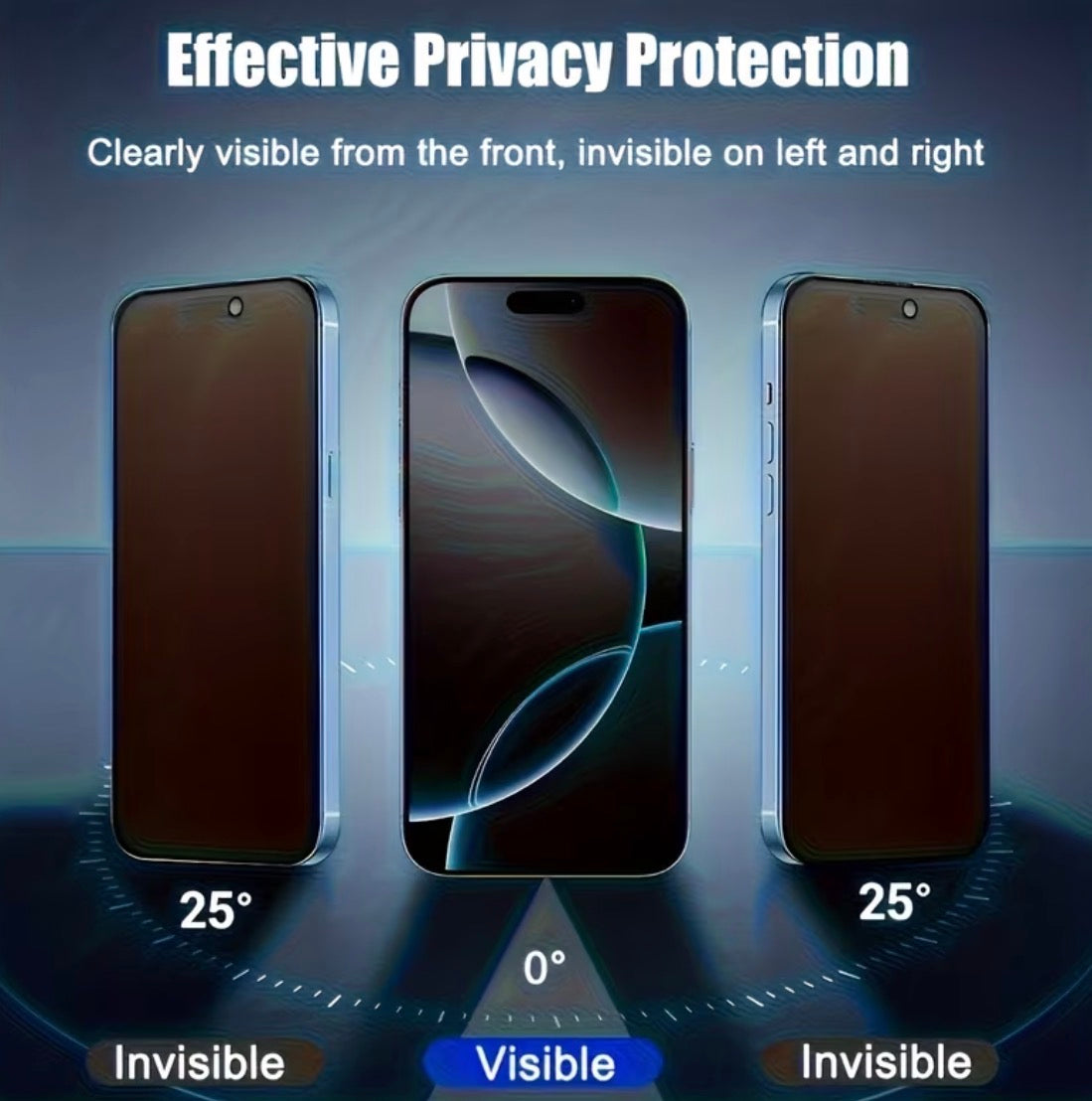 Get a set of five tempered glass screen protectors with full coverage privacy for your iPhone 17 Pro Max